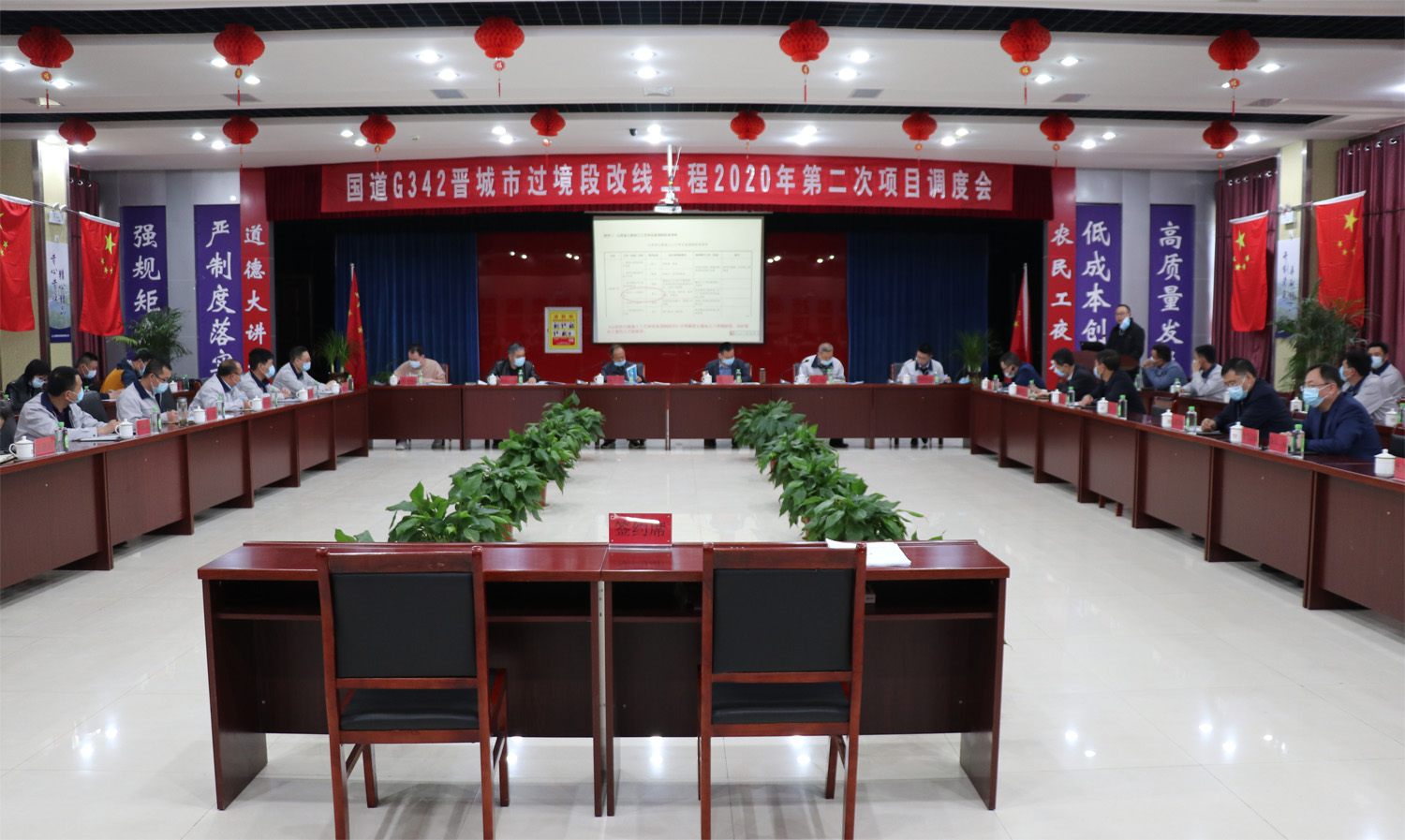 山西建投國(guó)道G342晉城市過(guò)境段改線工程建設(shè)指揮部組織召開2020年第二次項(xiàng)目調(diào)度會(huì)