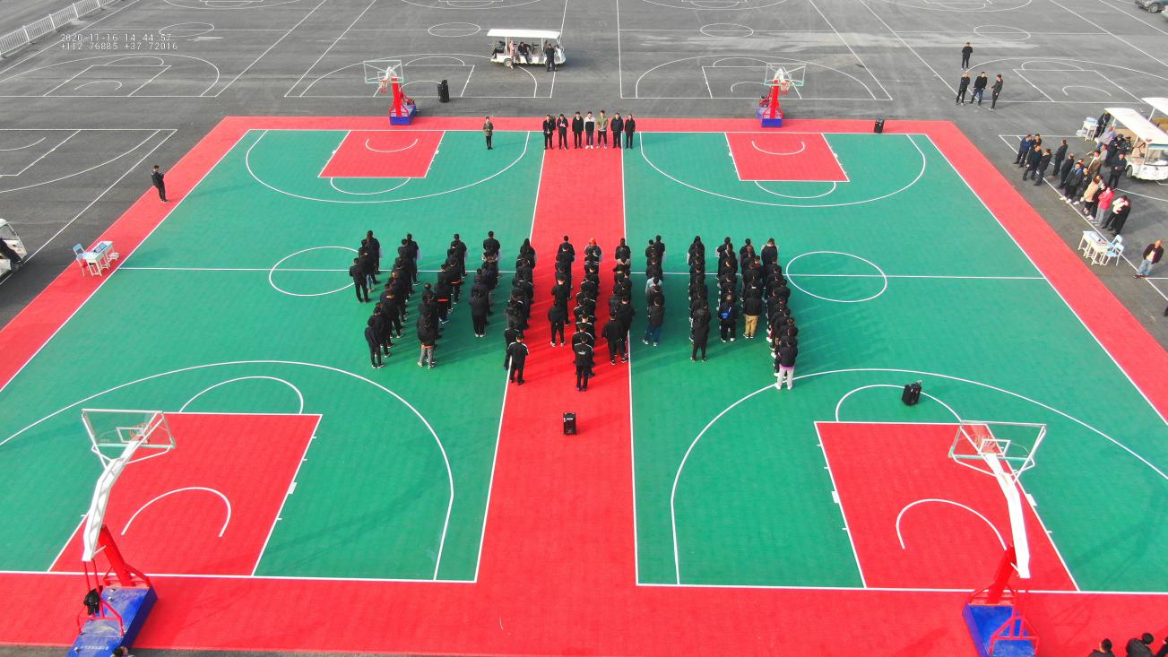 山西建投晉中指揮部舉行首屆“同心杯” 籃球比賽開幕式