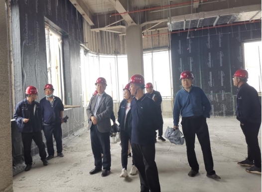 山西省建設服務數據中心領導在山西建投四建集團山西·新源智慧項目調研