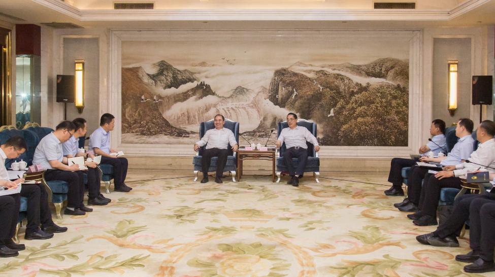 孫波與臨汾市委書記李云峰舉行工作會(huì)談