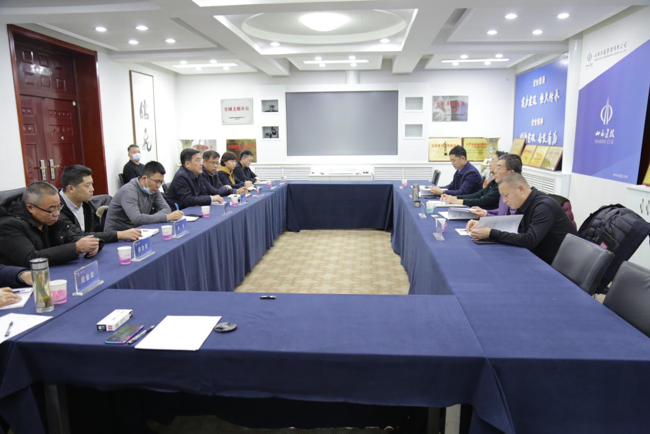 省貿(mào)促會(huì)一級(jí)巡視員焦惠生來(lái)山西建投六建集團(tuán)考察交流