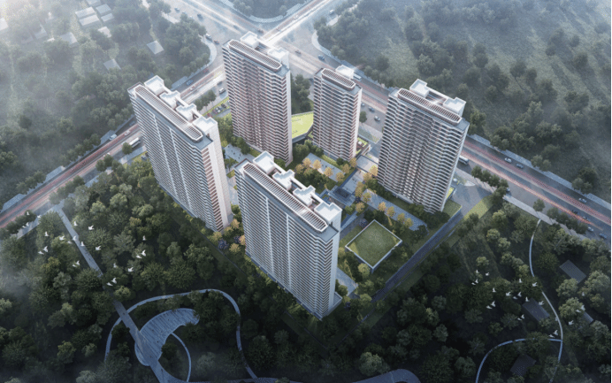 山西建投三建集團(tuán)新建寨溝回遷安置房項(xiàng)目順利封頂