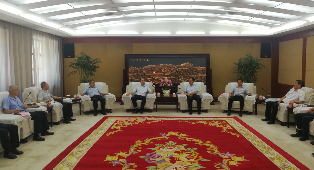 孫波與朔州市委市政府領導會談