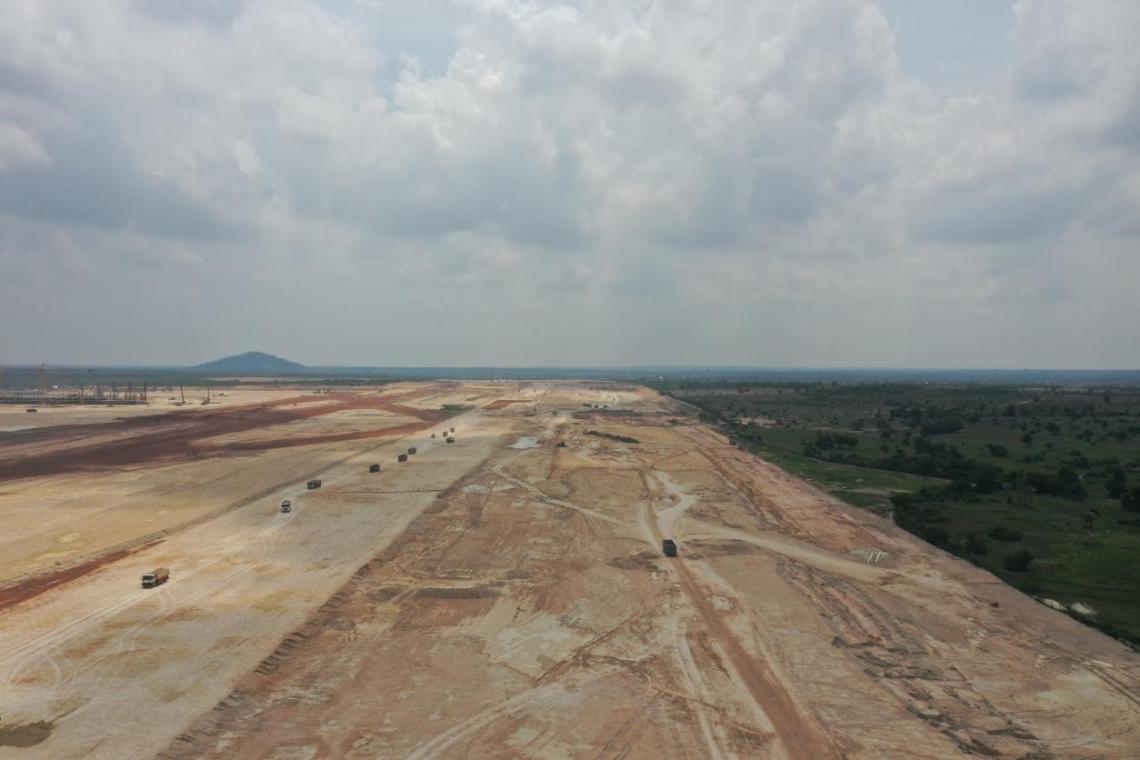 山西建投機械化集團柬埔寨暹粒吳哥國際機場項目完成土方工程節(jié)點任務(wù)