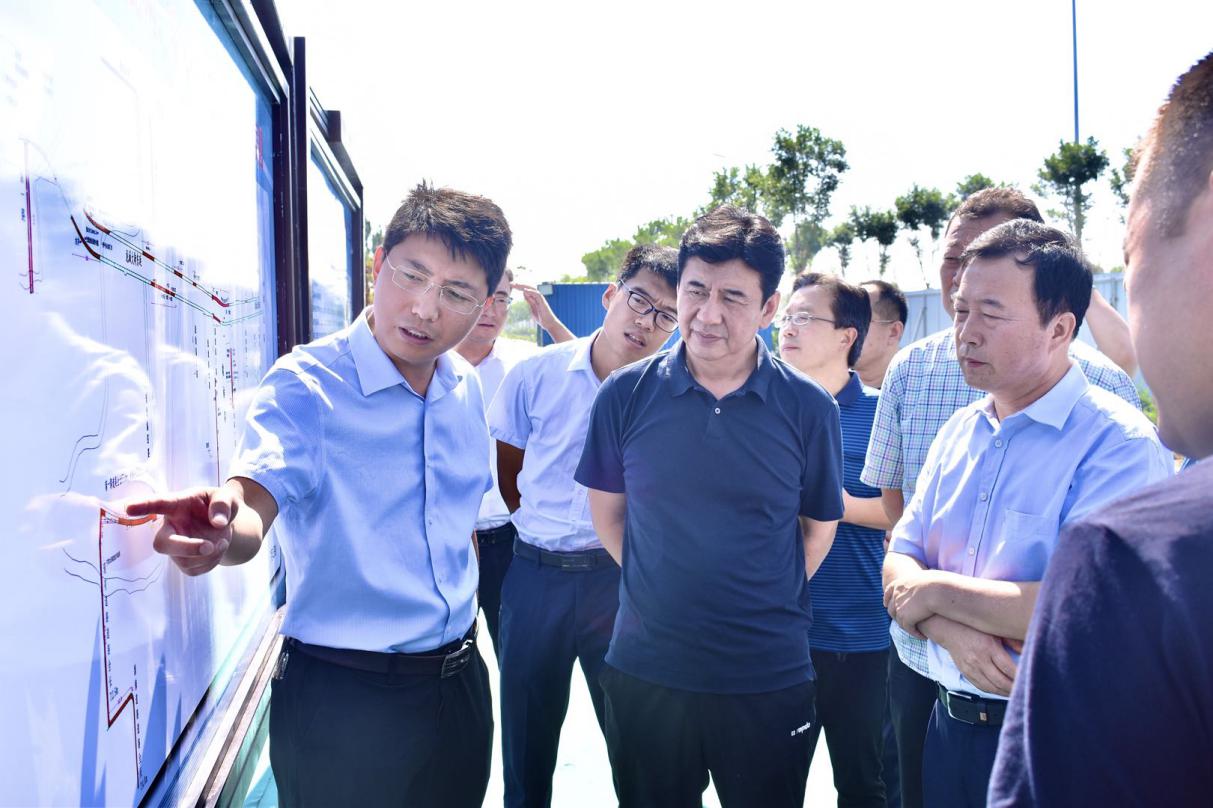 晉中市副市長在山西建投晉中指揮部在建項目調研